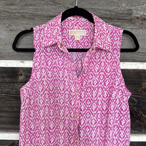 Michael Kors pink printed mini romper playsuit Small - Picture 5 of 12